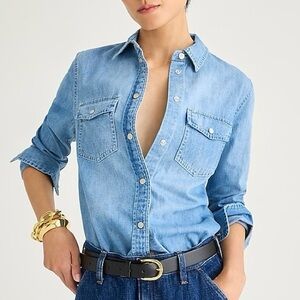 J. Crew Chambray Button Down Shirt